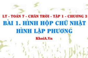 Khái niệm hình hộp chữ nhật, hình lập phương cách nhận biết? Toán 7 bài 1 Chương 3 Chân trời Tập 1